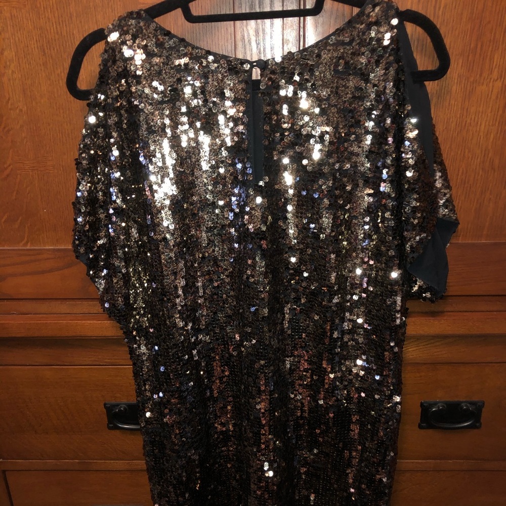 Women’s Calvin Klein gold sequin dress